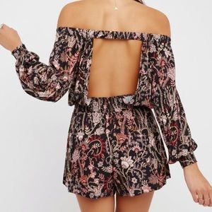 Free People Off the Shoulder Romper